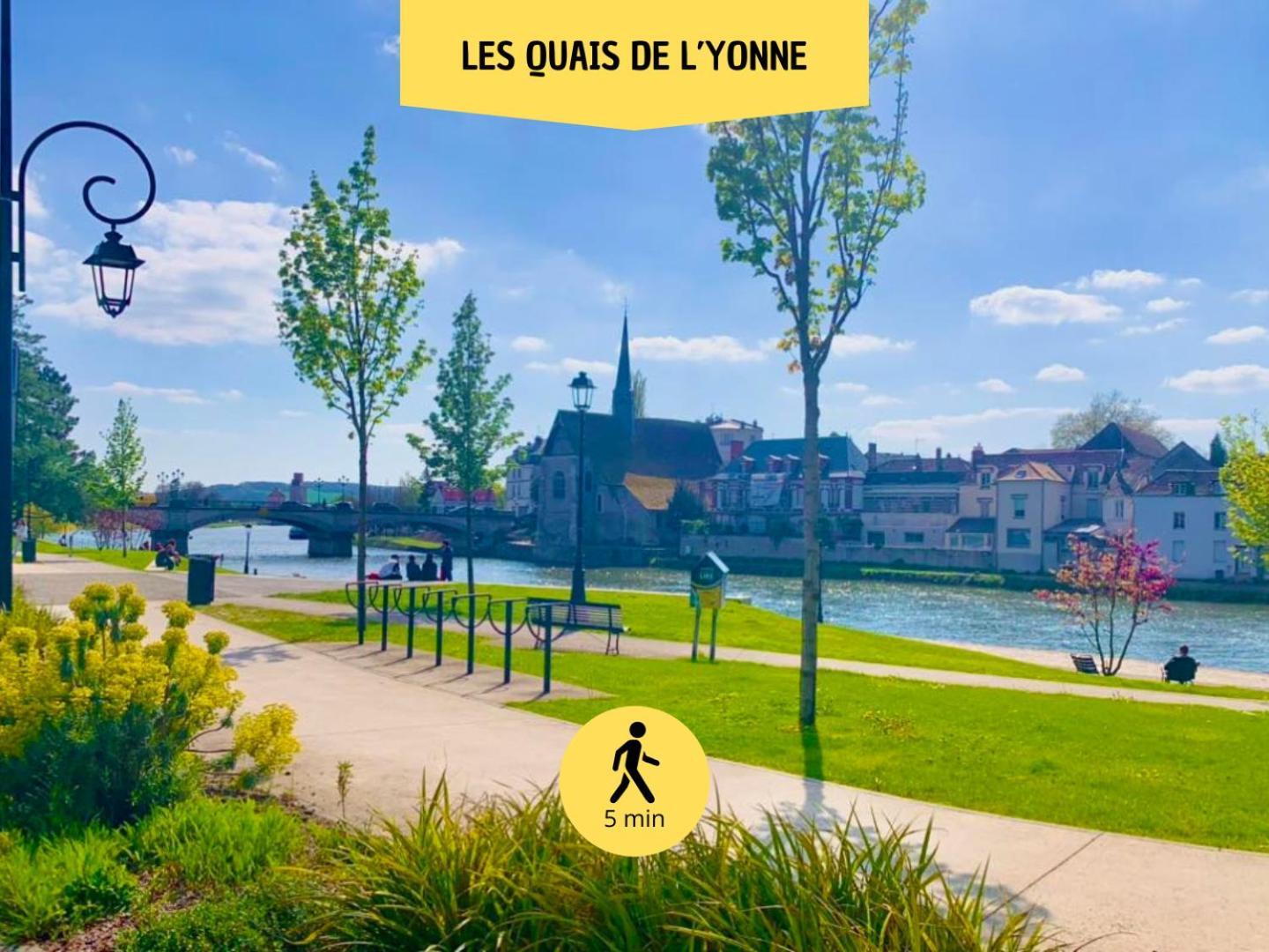 Le Subtil - Best Keys - Elegance & Confort - 2 Chambres Separees - Lit Queen Size - Smart Tv Netflix - Entre Gare & Centre Ville - A 1H De Paris - Wifi Fibre - Check-In Autonome Sens Exteriér fotografie