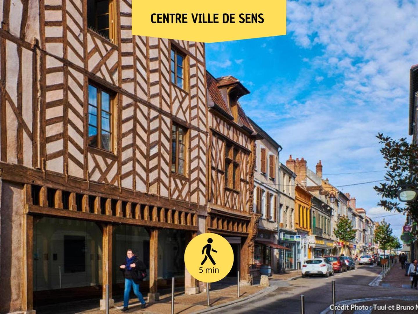 Le Subtil - Best Keys - Elegance & Confort - 2 Chambres Separees - Lit Queen Size - Smart Tv Netflix - Entre Gare & Centre Ville - A 1H De Paris - Wifi Fibre - Check-In Autonome Sens Exteriér fotografie